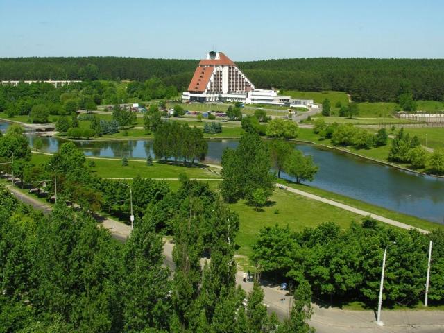 Agat Hotel Minsk Exteriör bild